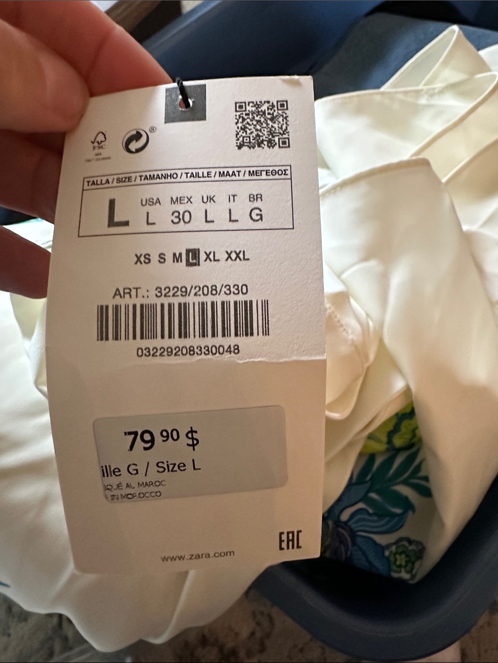 Zara Cream Floral Dress